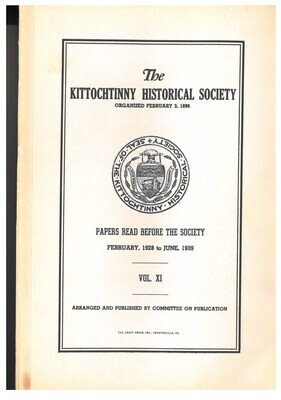 Kittochtinny Papers Vol. XI USED