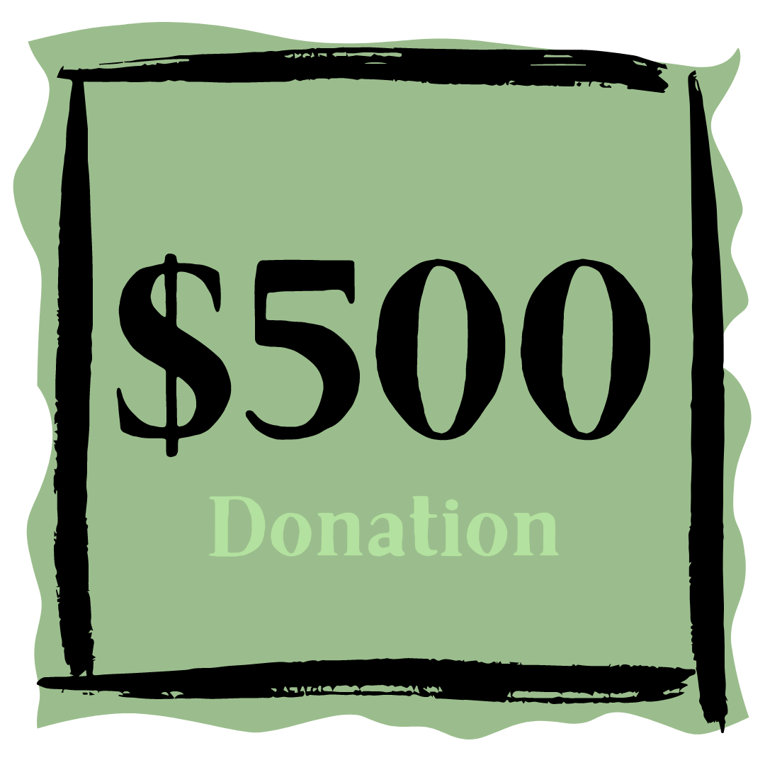H - $500.00 Donation