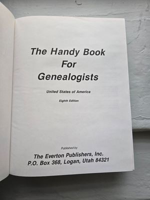 Handybook for Genealogists 8th Ed.