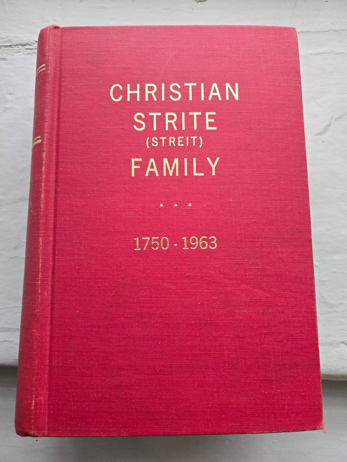 Christian Strite (Streit) Family