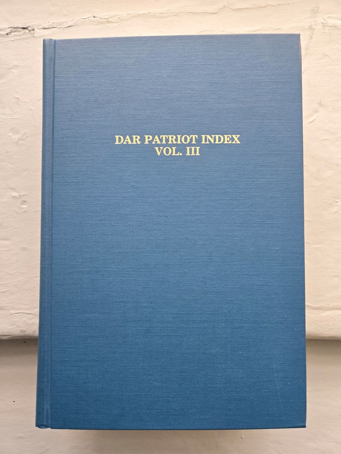 DAR Patriot Index 1986 Vol. 3