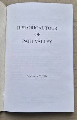 Historical Tour Of Path Valley