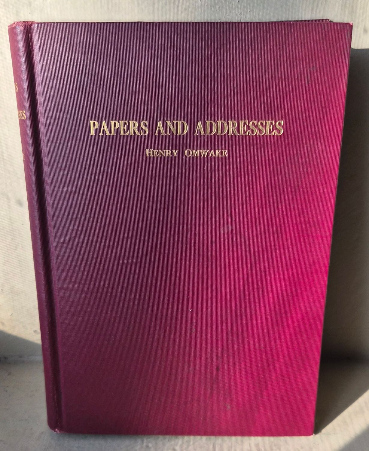 Papers and Addresses