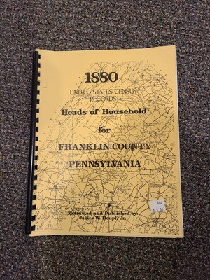 1880 Census of Franklin County CV Volunteer Fireman