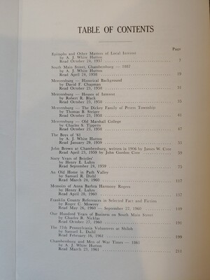 Kittochtinny Historical Society Papers XIV - Journal Vol 14 | 1957-1963