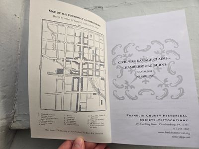 Civil War Damage Claims - Chambersburg Burns July 30, 1864