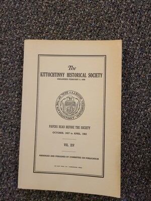 Kittochtinny Historical Society Papers XIV - Vol 14 - USED