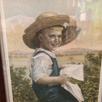 Heck Bros. Store Framed Calendar Illustration