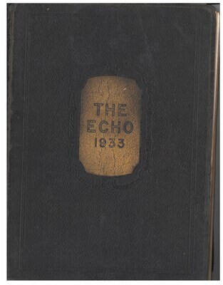 1933 CHS Echo Yearbook
