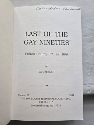 Last of the Gay Nineties Fulton Co. 1899