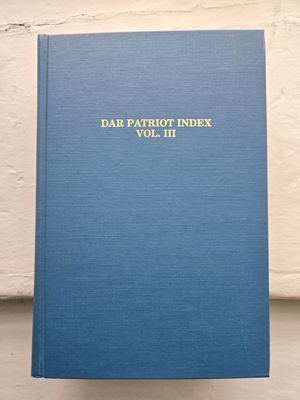 DAR Patriot Index 1986 Vol. 3