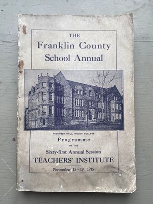 1915 Franklin County School Annual