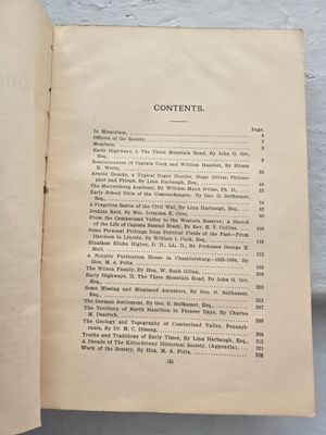 Franklin County Historical Society Papers Vol V 1905-1908- Journal Volume 5 USED