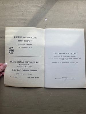 St. Thomas Community Band Historical Notes