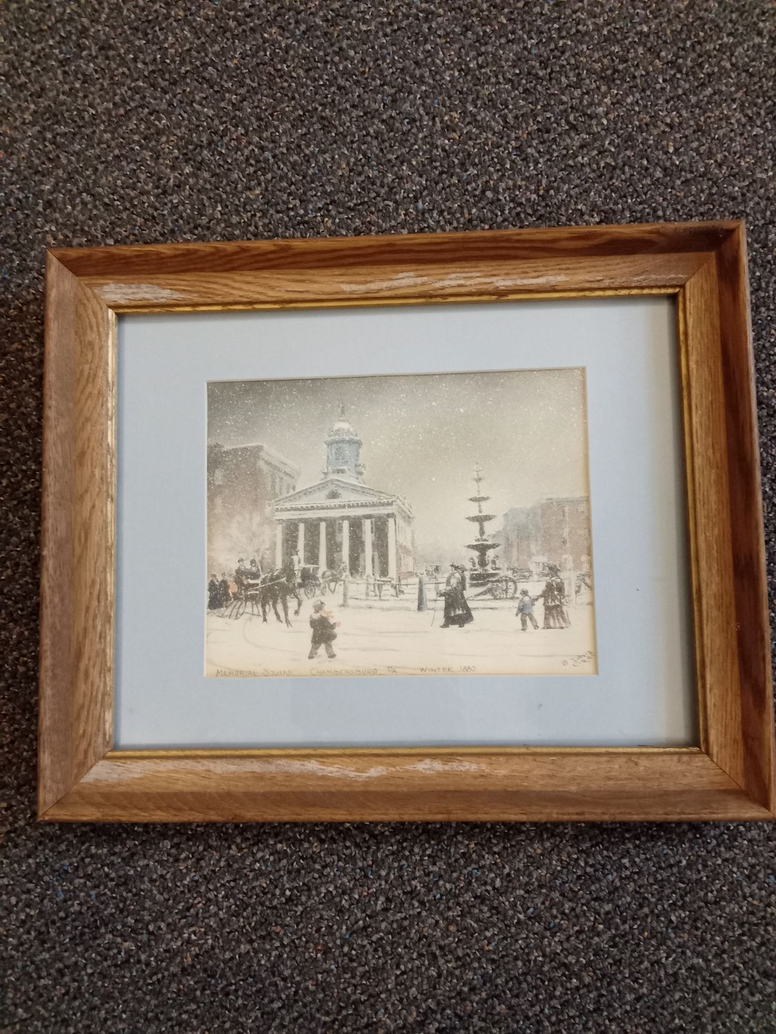 Memorial Square by Davis Gray (framed)