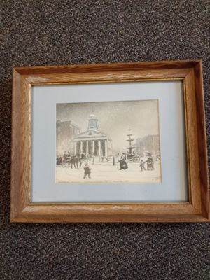 Memorial Square by Davis Gray (framed)