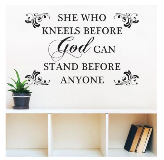She Who Kneels Wall Art Decal
