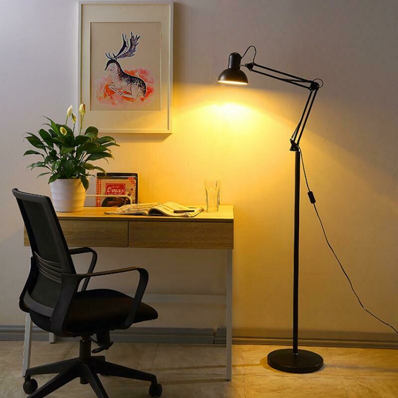 Lámpara De Pie Tipo Arquitecto Con Base Super Firme