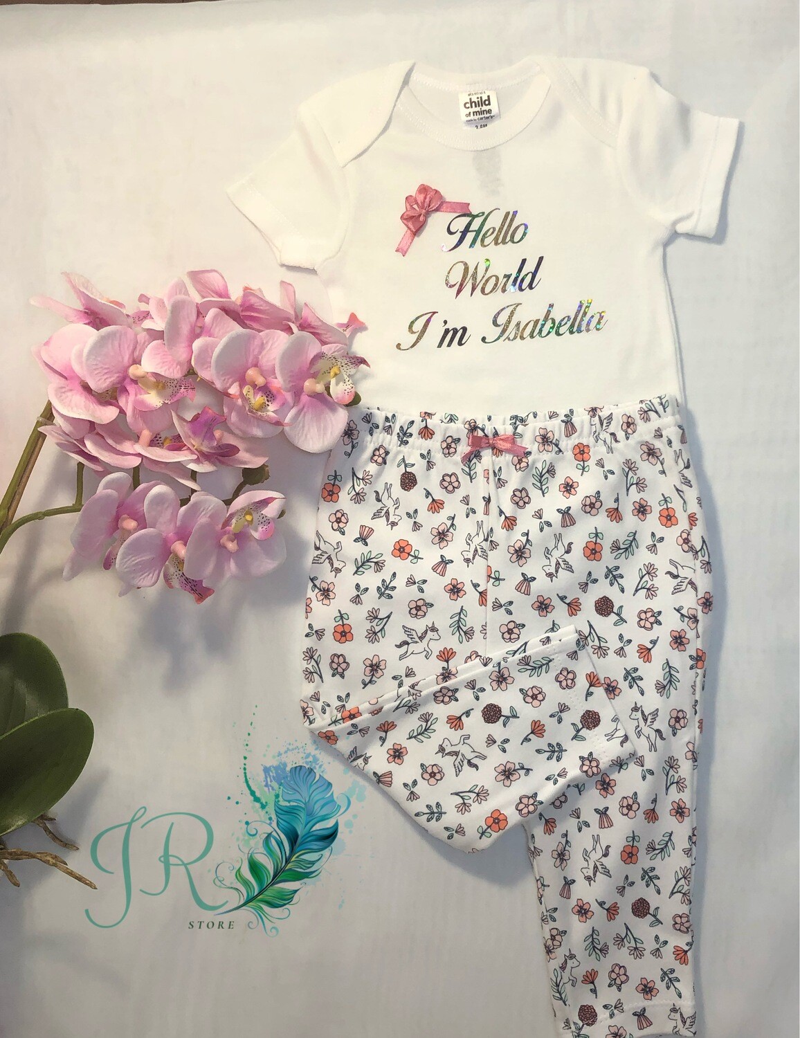 Conjunto Enterizo-Lycra para bebé personalizado