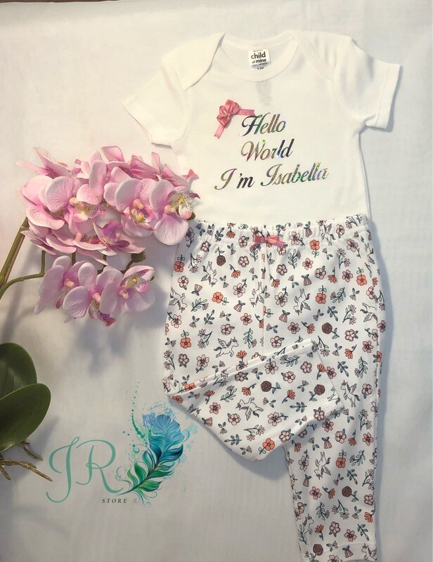 Conjunto Enterizo-Lycra para bebé personalizado