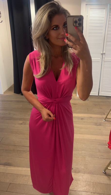 Kiki maxi Dress Fuxia