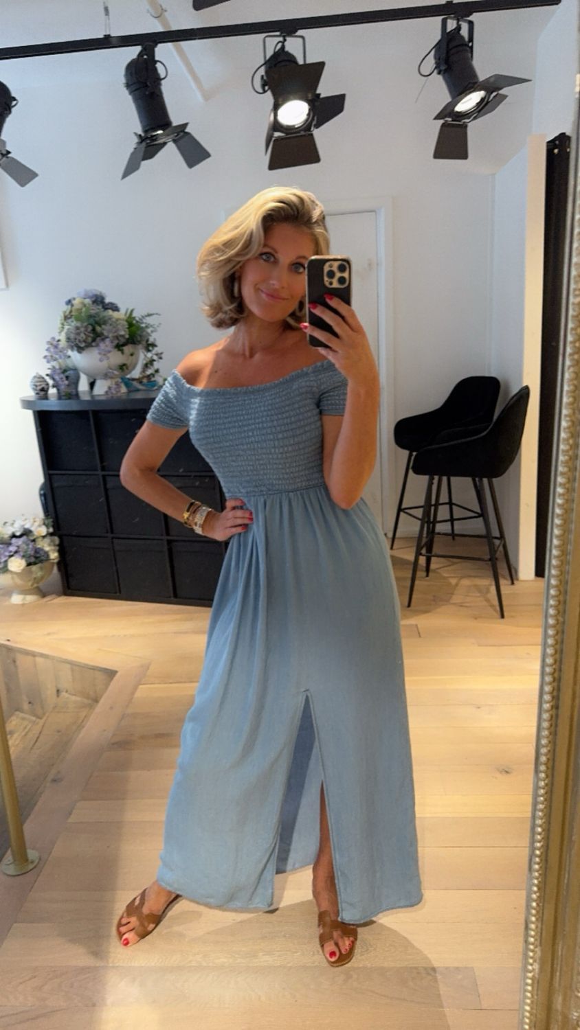 Cloé tencel maxi dress jeans