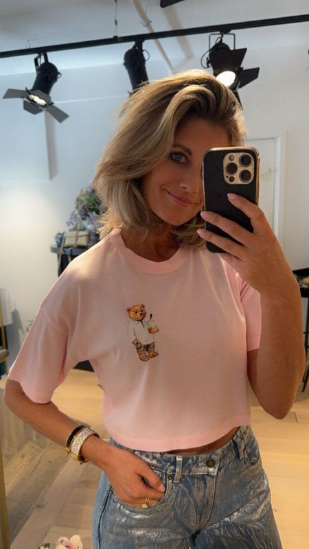 Baron Filou essential crop shirt roze Baron Filou essential crop shirt roze