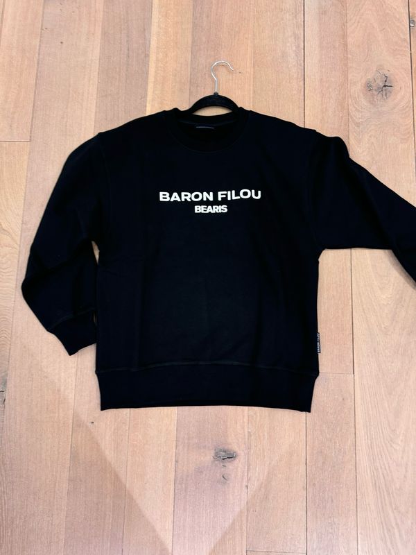 Baron Filou sweater back print zwart Baron Filou sweater back print zwart