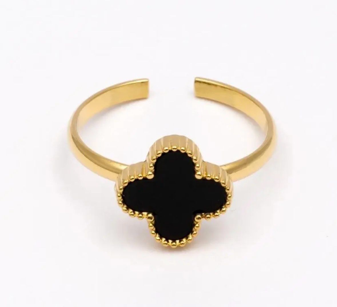 Ring klaver zwart