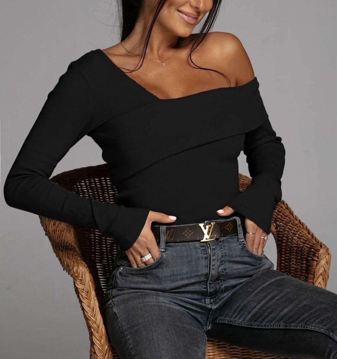 Lara top zwart 