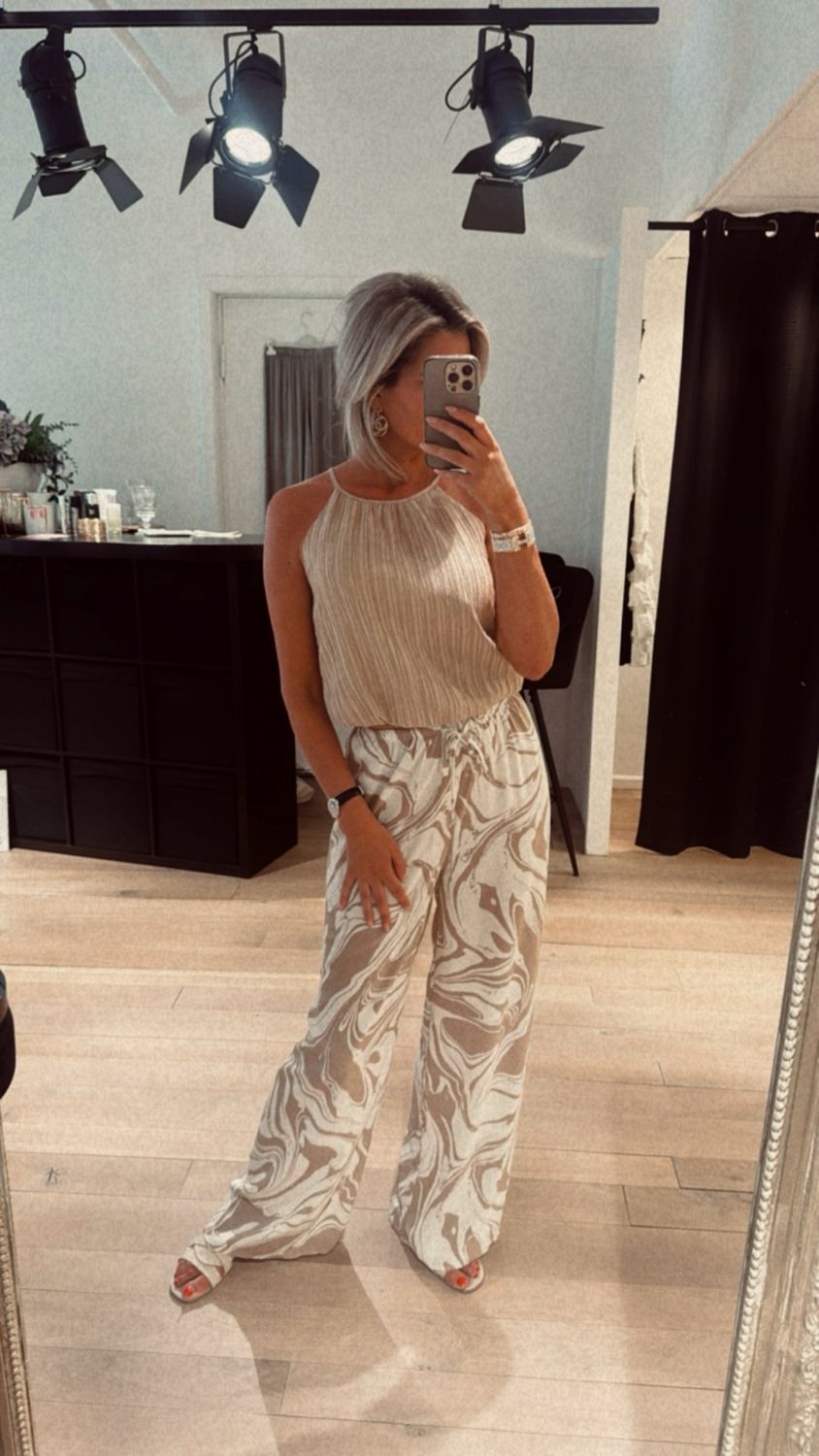 Jade top taupe