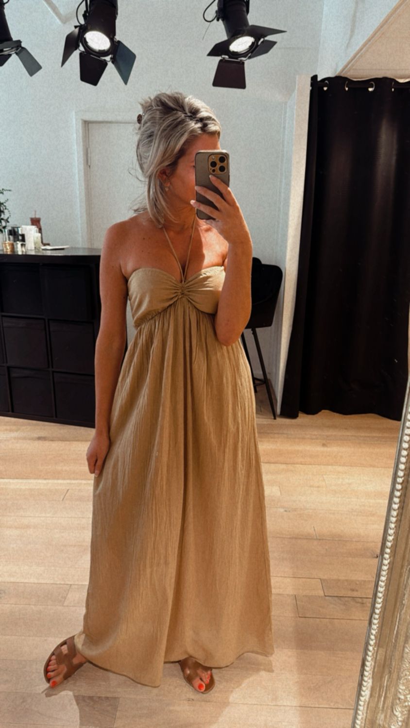 Loulou maxi dress camel