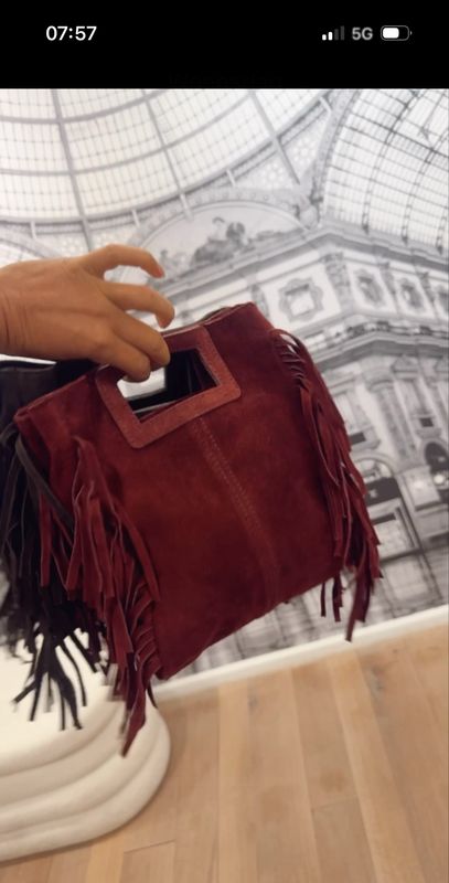 Suedine bag Bordeaux 