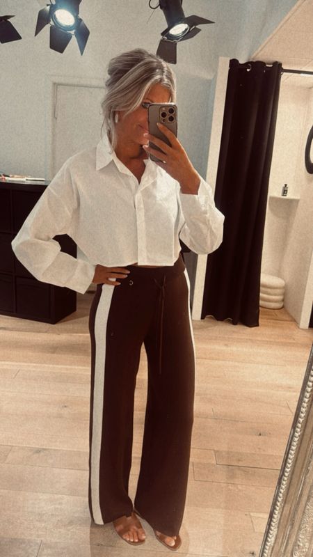 Cropped blousje White 