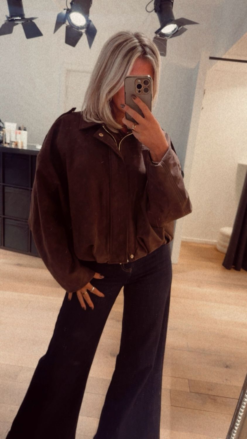 Filippa jacket suedine choco