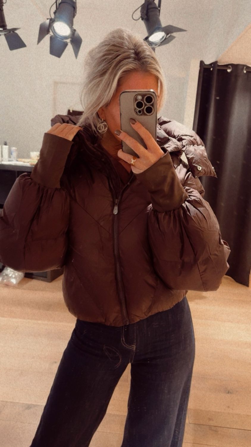 Puffer jacket bruin choco (pre order)