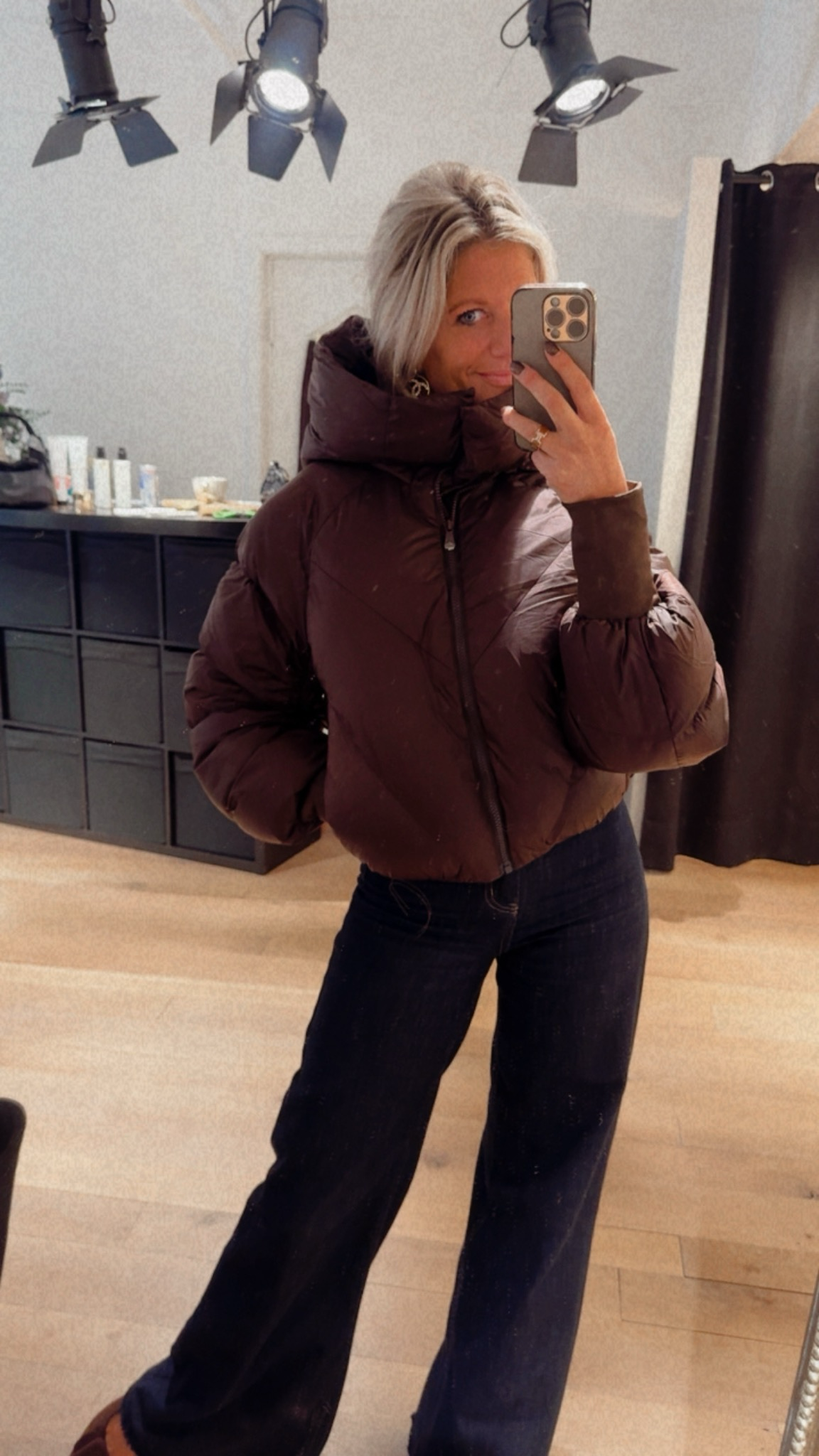 Puffer jacket bruin choco (pre order)