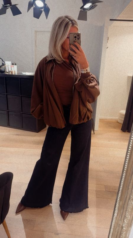 Jeans ultra wide leg dark blue 