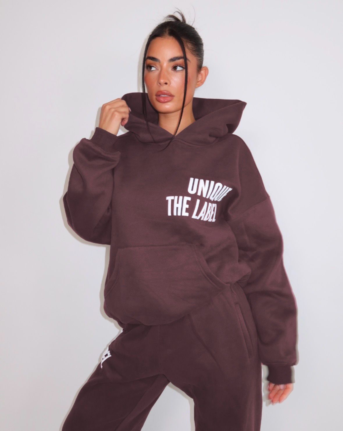 Unique the label Elyana Hoodie - cacao