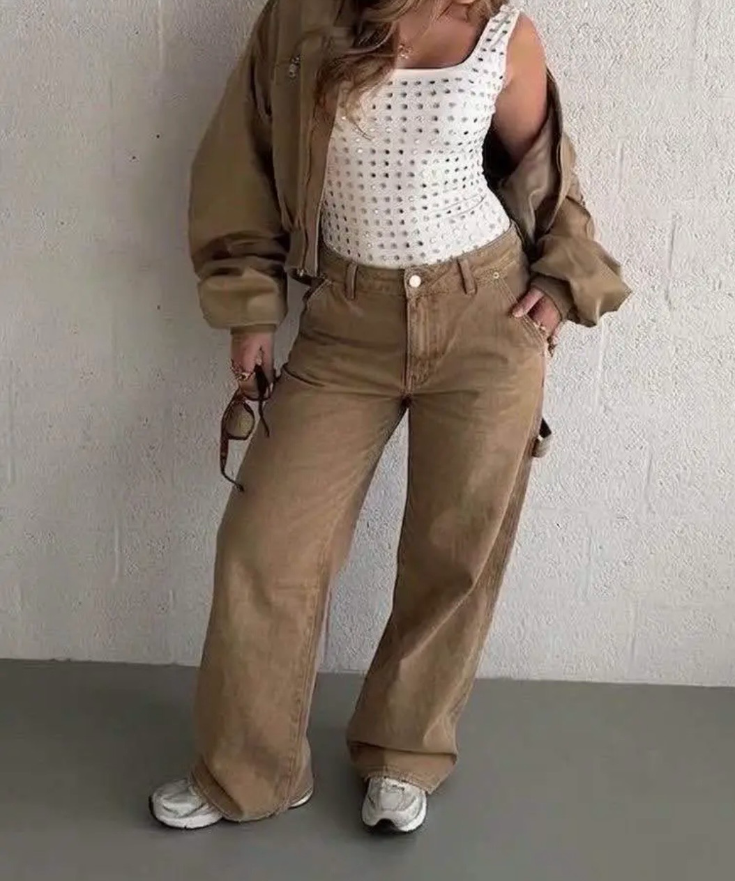 Jeans cargo Camel 