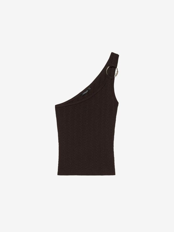Nikkie Oregon One Shoulder Top Coffee / choco