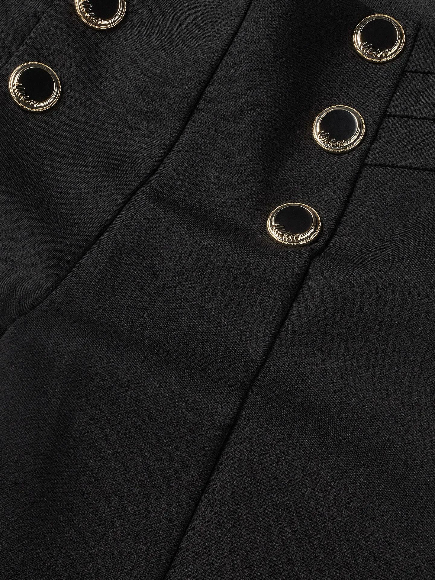 Nikkie Oroville tregging zwart Met knoopdetails