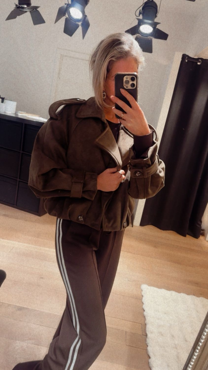 Bomber jacket choco