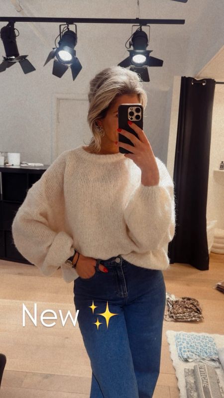 Gigi knitted trui crème 