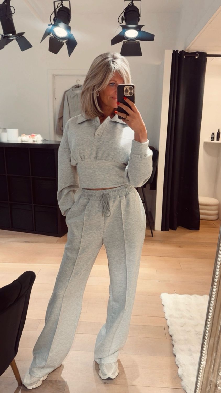 Comfy pak 2-delig grijs