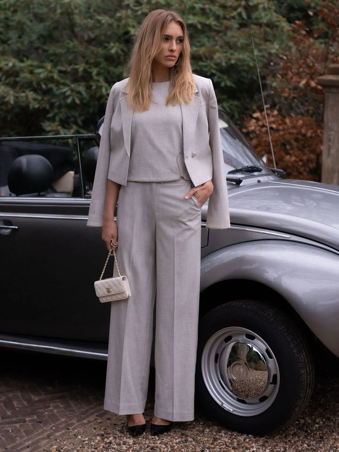 Nikkie Gemêleerde Pateete Pantalon Met Glitterbies