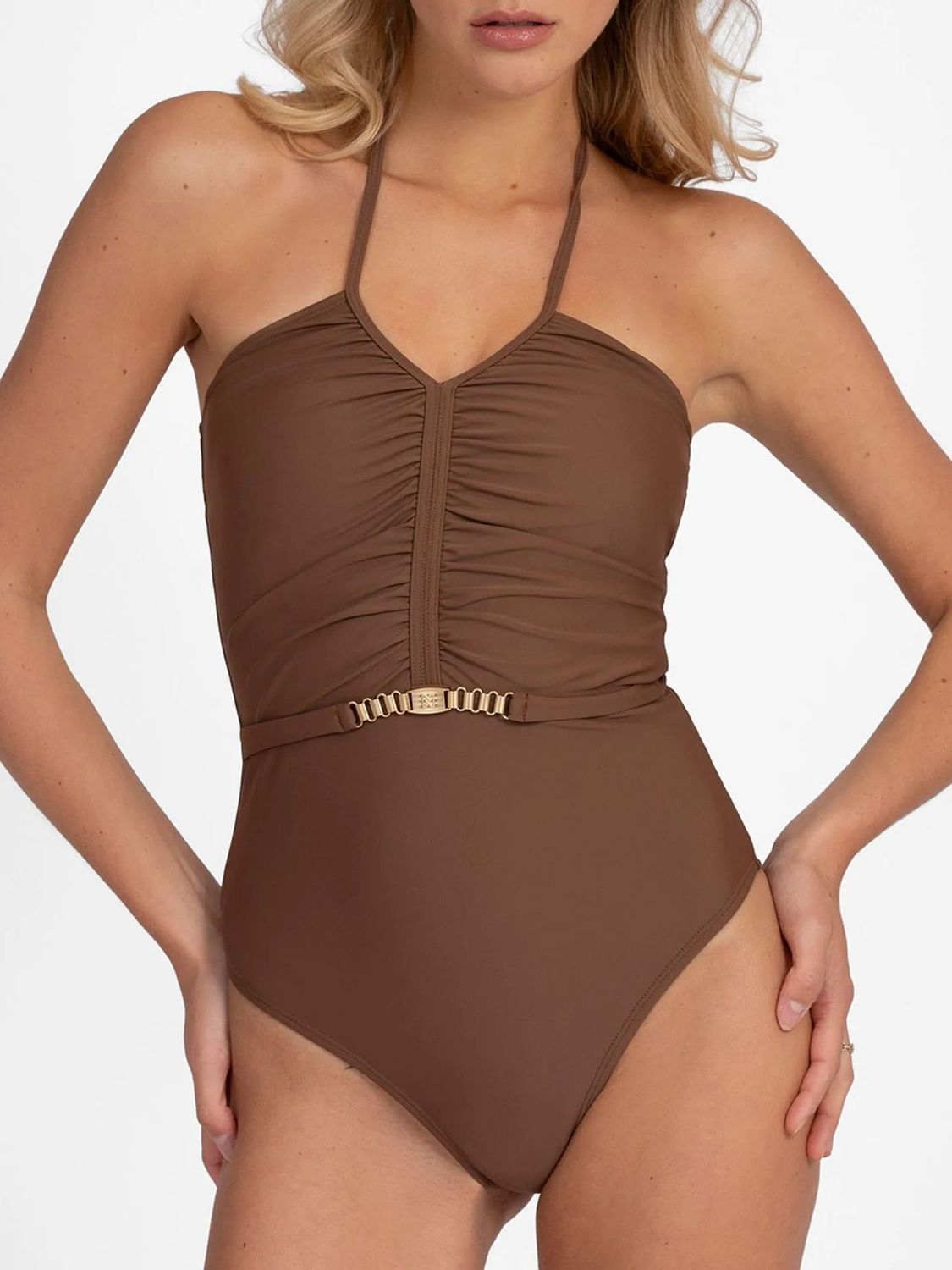 Nikkie Halter Quinto Badpak Met Goudkleurig Detail