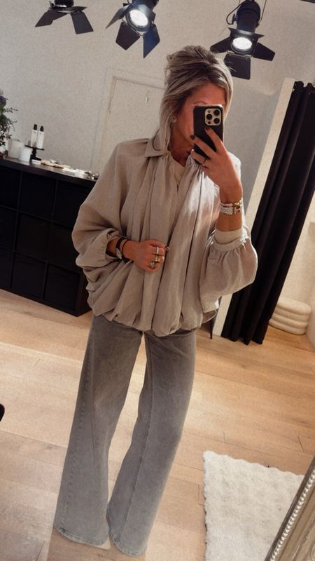 Bowien jacket/ blouse taupe 