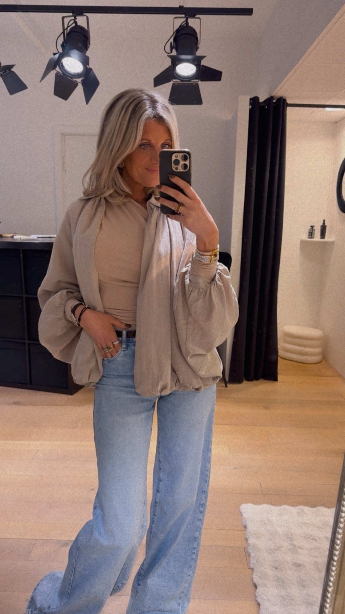 Bowien jacket/ blouse taupe