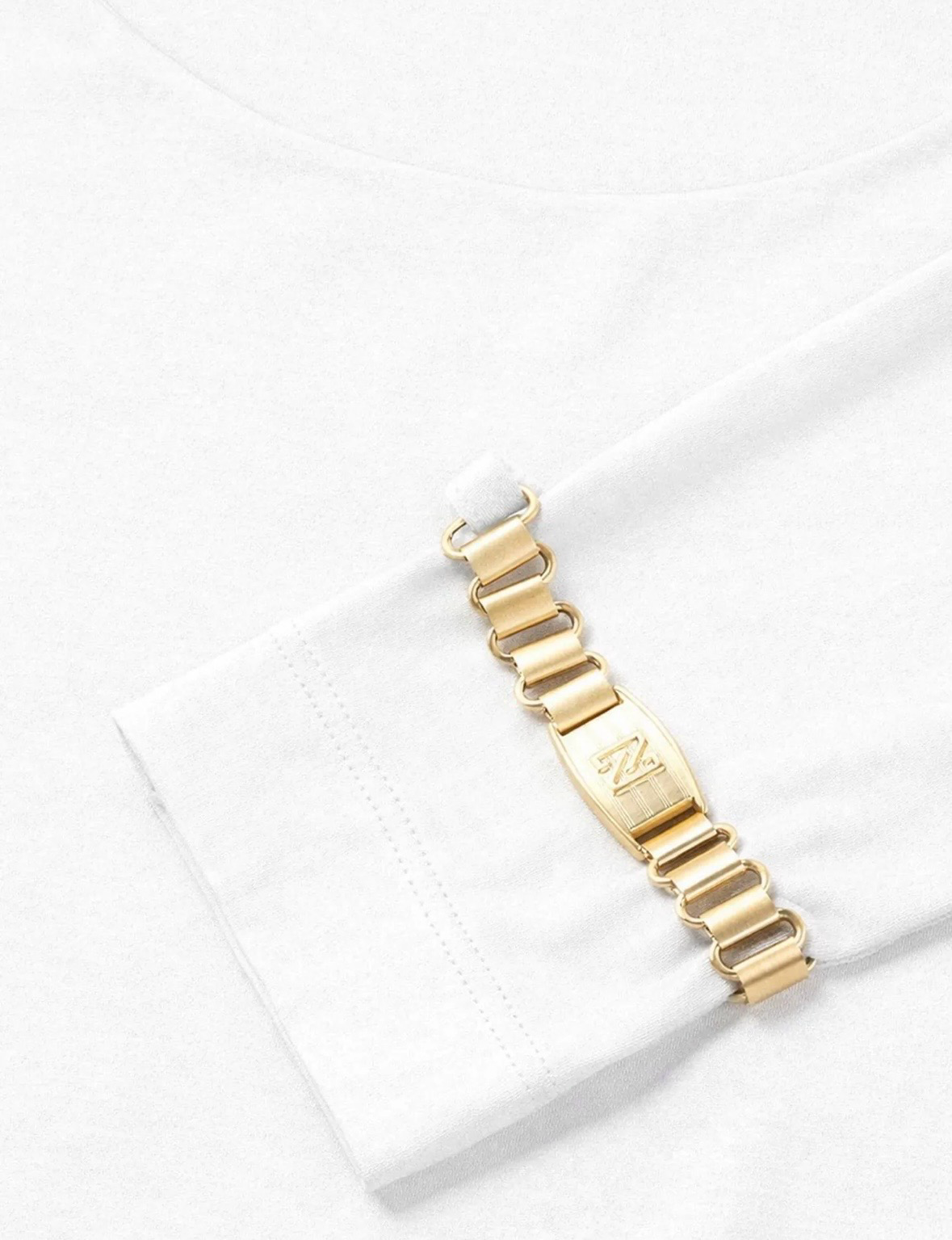 Nikkie Pinole Body Met Ketting Detail star White